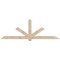 Ekena Millwork Kennewick Smooth Timber Gable Bracket, Douglas Fir, 108"W x 36"H x 3 1/2"D x 5 1/2"F, 8/12 Pitch GBW108X36X0406KEN00SDF - alternate 1
